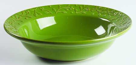 Chelsea Parsley (Green) 12" Large Salad Serving Bowl
