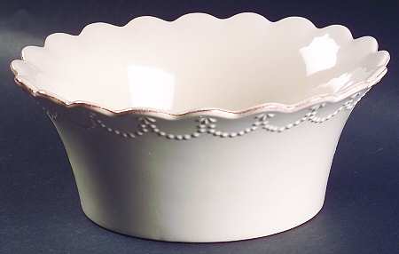 Now and Then Linen 9" Round Serving Bowl