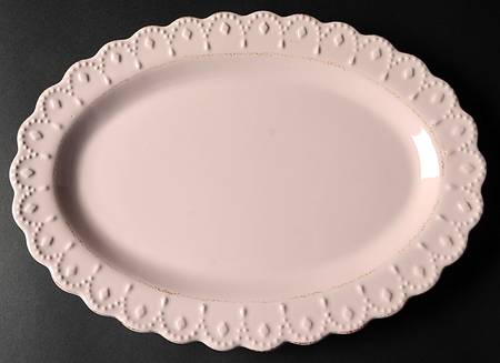 Now and Then Rose Blossom 14" Oval Serving Platter