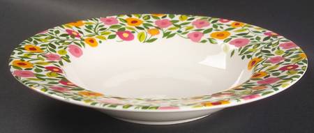 Emma's Garland Large Rim Soup Bowl