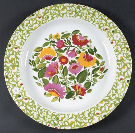 Emma's Garland 15" Rose Dish (Round Deep Platter)