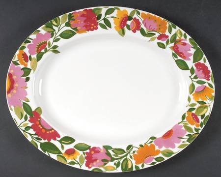 Emma's Garland 15" Oval Serving Platter