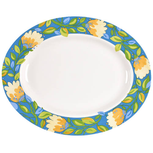 Chicory Hymn 15" Oval Serving Platter