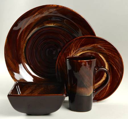 Tortoise Shell 4 Piece Place Setting
