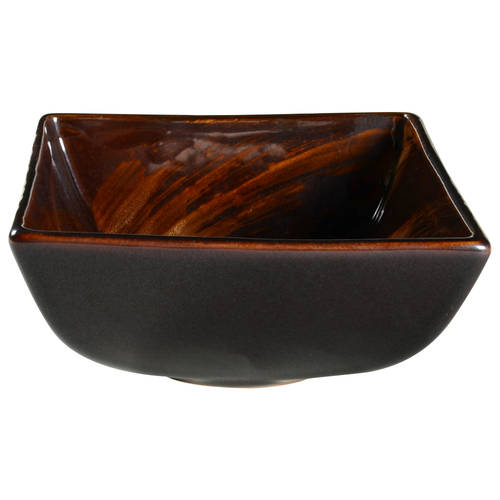 Tortoise Shell Square Soup Bowl