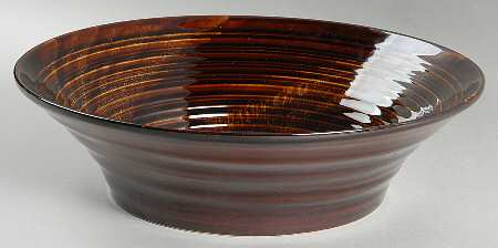Tortoise Shell 10" Round Vegetable Bowl