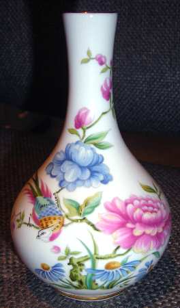 Oriental Bird Bud Vase