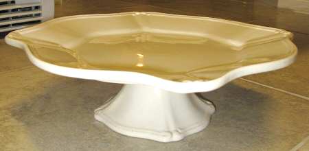 Isabella Ivory 13" Diameter Pedestal Cake Stand