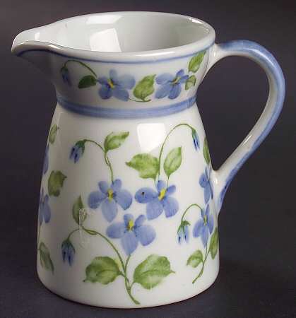 Polka Dot and Trellis Yellow Creamer