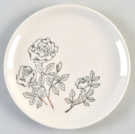 Golden Rose Salad Plate
