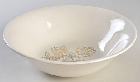 Golden Rose 8" Round Vegetable Bowl