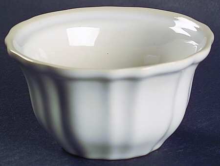 Corricoware Antique White Ramekin