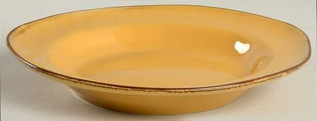 Cantaria Golden Honey Large Rim Soup Bowl