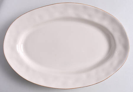 Cantaria Ivory 12" Oval Serving Platter