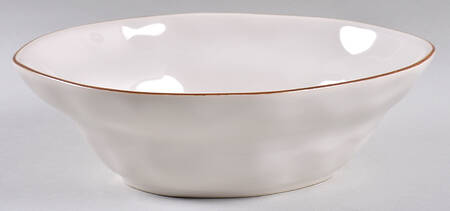 Cantaria Ivory 8" Oval Vegetable Bowl