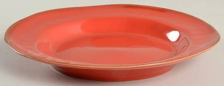 Cantaria Poppy Red Large Rim Soup Bowl