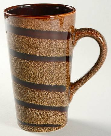Pinwheel Brown Latte Mug