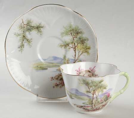 Loch Lomond (Dainty) Flat Cup & Saucer Set