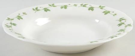 Floral Bouquet Rim Soup Bowl