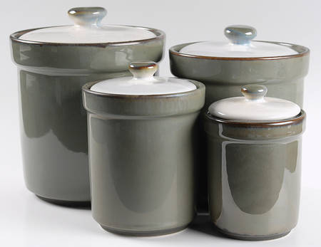 Visions Avocado (4 Piece) Canister Set (Box Set)