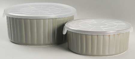 Visions Avocado (Set of 2) Ceramic Storage Bowls
