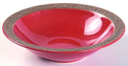 Rustic Cranberry Rim Soup Bowl