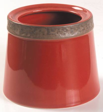 Rustic Cranberry Sugar Bowl No Lid