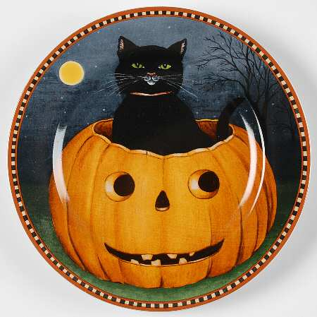 Pumpkin Hollow Salad Plate