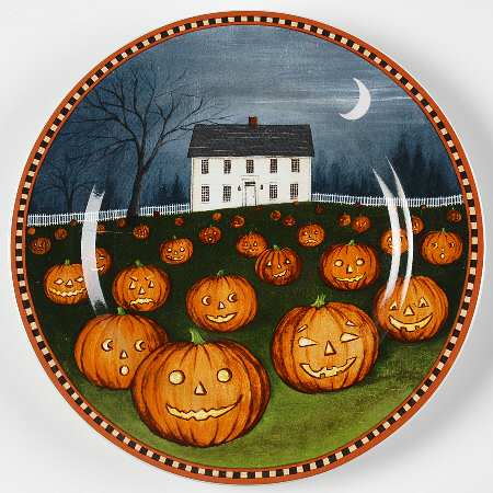 Pumpkin Hollow Salad Plate