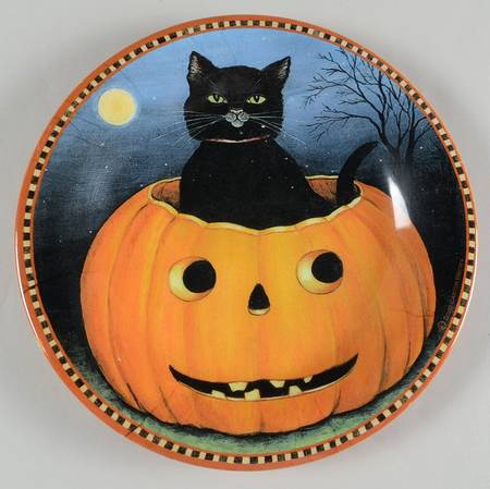 Pumpkin Hollow Melamine Luncheon Plate