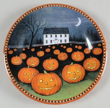 Pumpkin Hollow Melamine Luncheon Plate
