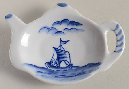Blue Export Tea Bag Holder