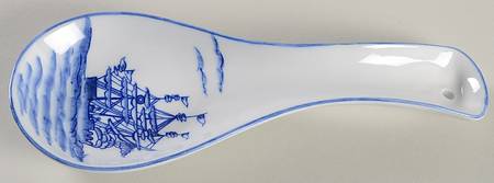 Blue Export Spoon Rest/Holder (Holds 1 Spoon)