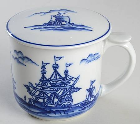 Blue Export Mug & Lid