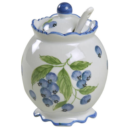 Blueberries Jam/Jelly & Lid W/Spoon