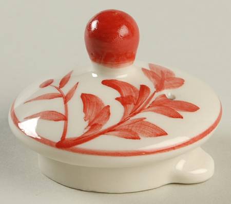 Red Leaf Teapot Lid for Individual Teapot with Cup