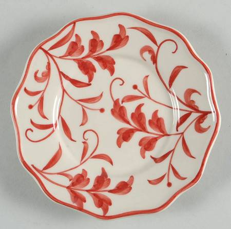 Red Leaf Saucer for Mug & Lid