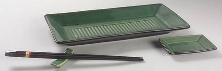 Mandalay Moss (Square) (5 Piece) Sushi Set