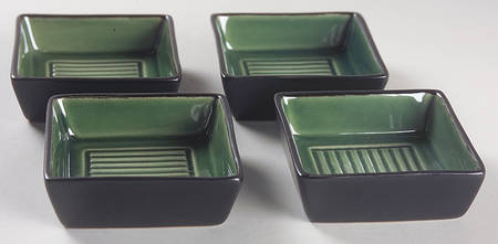 Mandalay Moss (Square) Individual Dip Dish - Set of 4