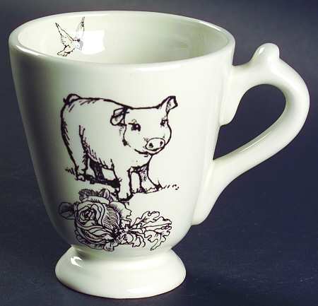 Barnyard Toile Mug by Sadek