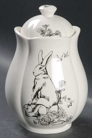 Barnyard Toile Small Canister & Lid