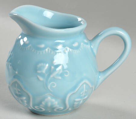 Java Blue Majolica Creamer