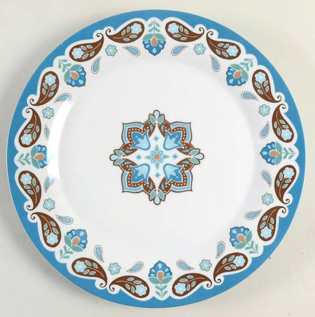 Java Blue Accent Dinner Plate