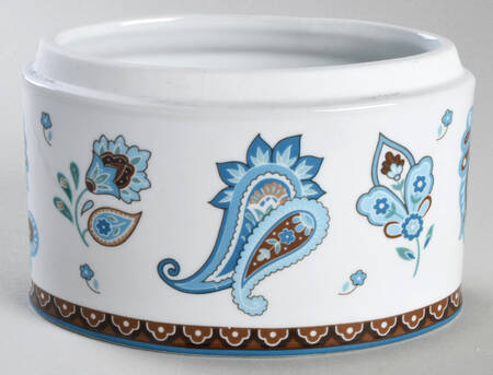 Java Blue Oval Box No Lid