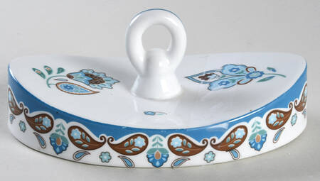 Java Blue Lid for Oval Box