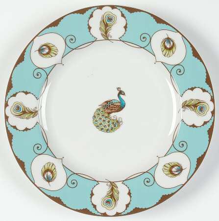 Peacock Salad/Dessert Plate