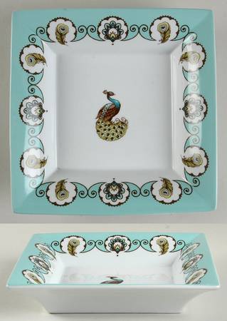 Peacock 7" Square Dish