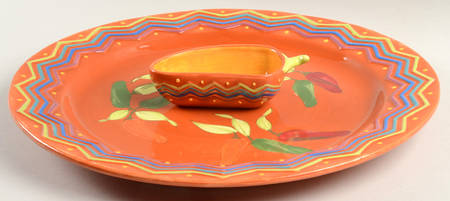 Serrano Terra Cotta (2 Piece) Chip & Dip Set