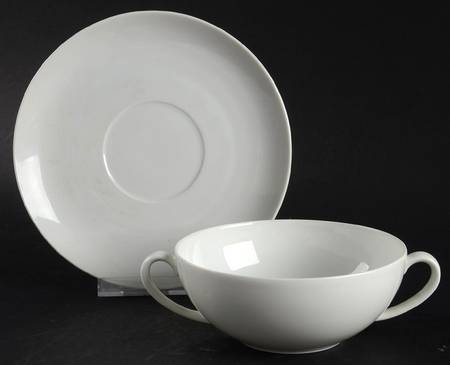 SCD89 Flat Cream Soup Bowl & Saucer Set