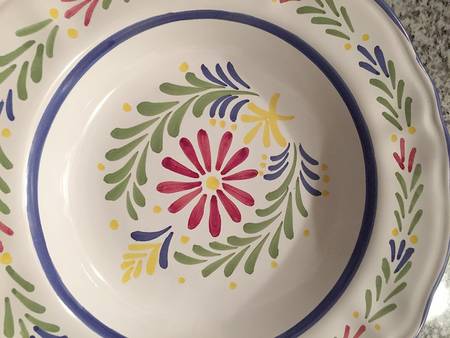 Quimper Large Rim Soup Bowl